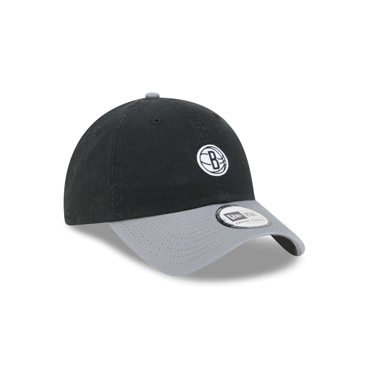 Brooklyn Nets Mini Logo Two Tone Casual Classic Adjustable Hat