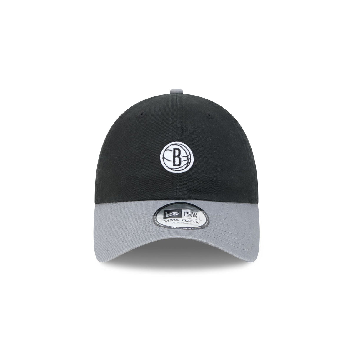 Brooklyn Nets Mini Logo Two Tone Casual Classic Adjustable Hat