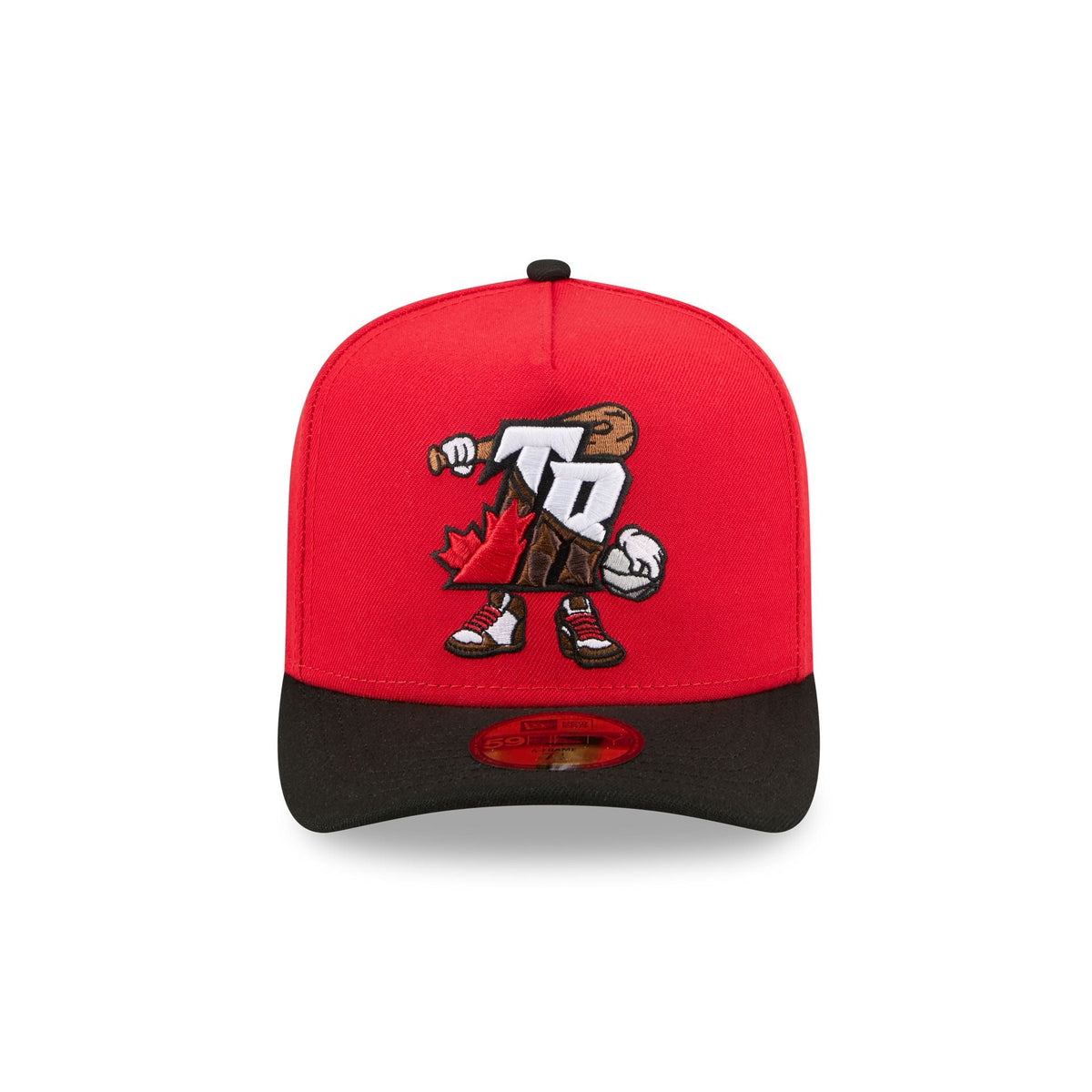 Toronto Raptors Cartoon 59FIFTY A-Frame Fitted Hat