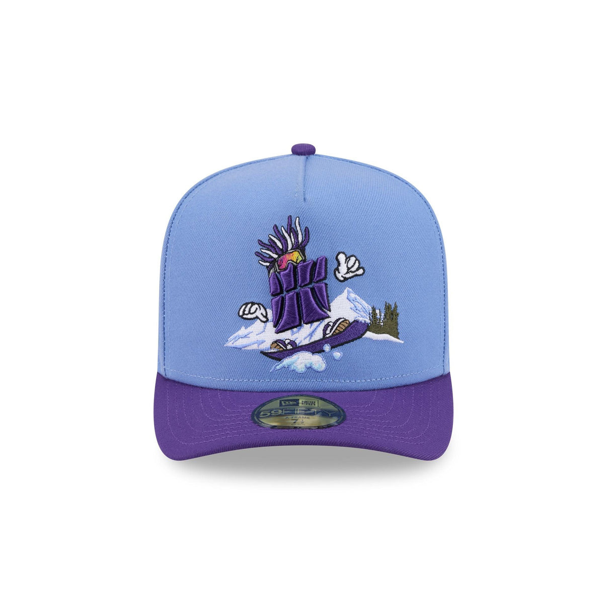 Utah Jazz Cartoon 59FIFTY A-Frame Fitted Hat