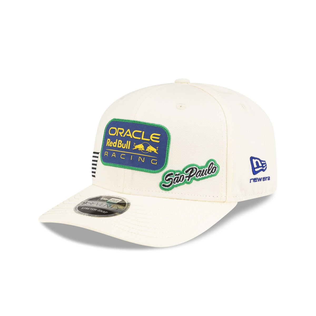 2026 Brazil Race Special Oracle Red Bull Racing Chrome White 9SEVENTY Stretch-Snap Hat