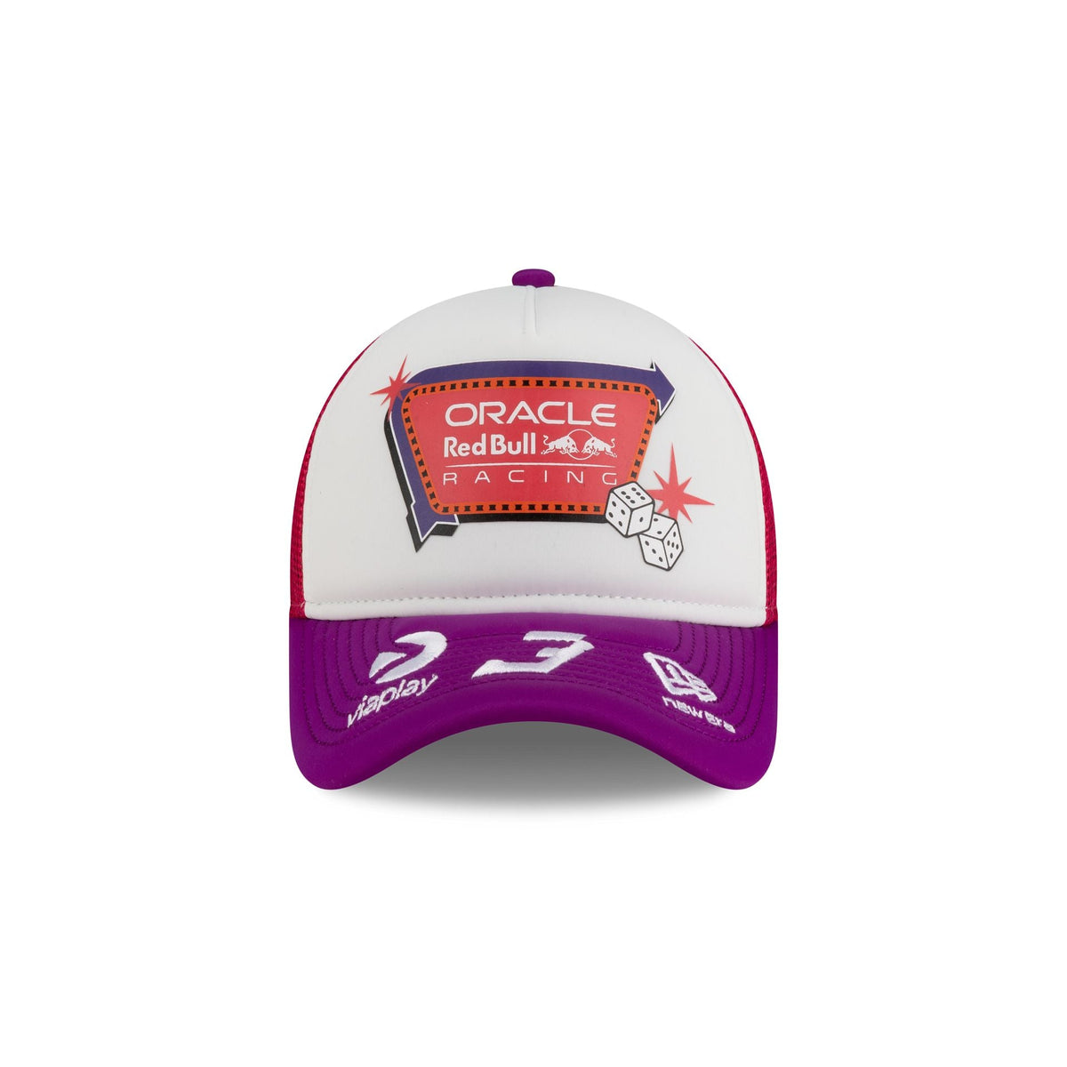 2026 Vegas Race Special Oracle Red Bull Racing Max Verstappen 9FORTY A-Frame Trucker Hat