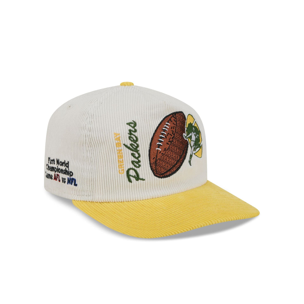 Green Bay Packers Retro Pack Team Ball 19TWENTY Snapback Hat