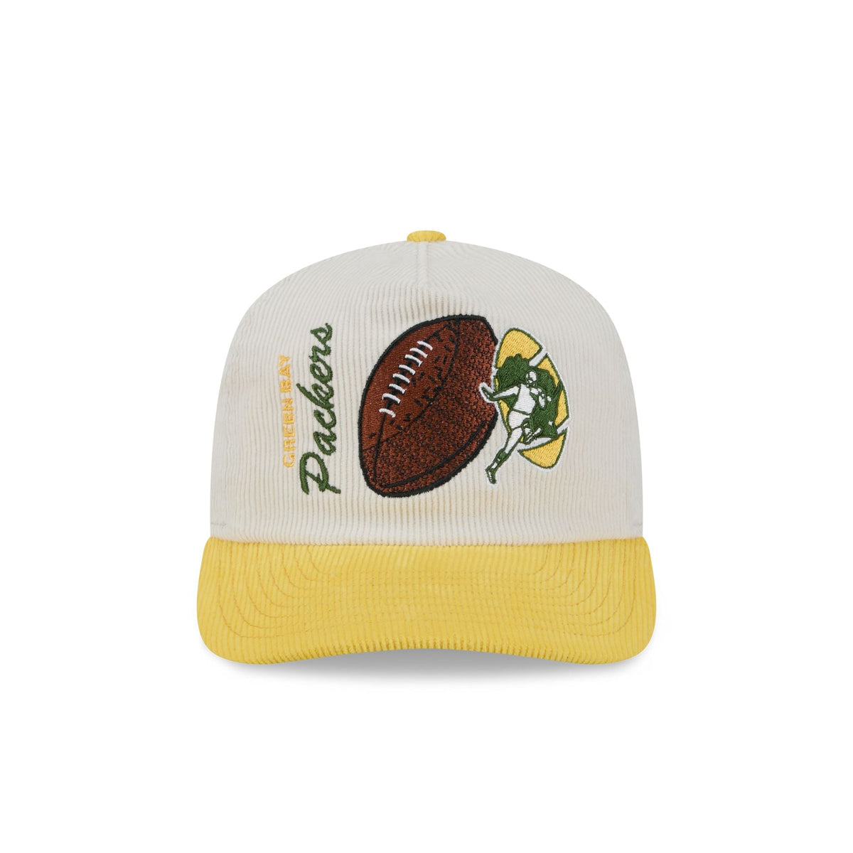 Green Bay Packers Retro Pack Team Ball 19TWENTY Snapback Hat
