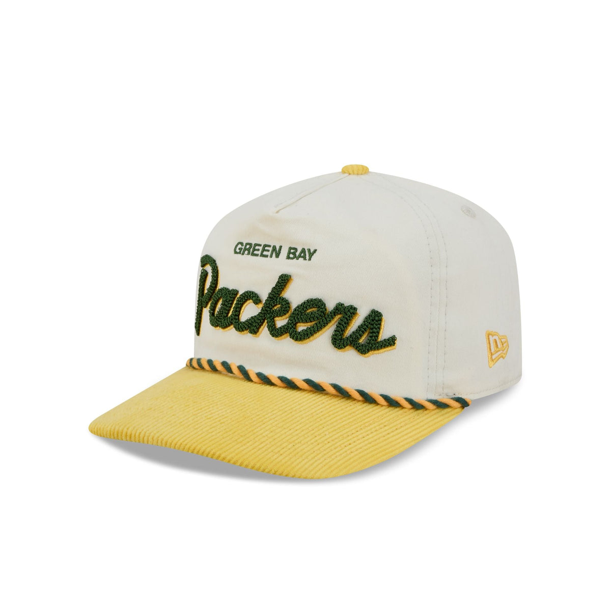 Green Bay Packers Retro Pack Script Rope 19TWENTY Snapback Hat