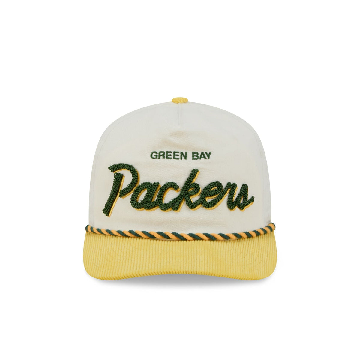 Green Bay Packers Retro Pack Script Rope 19TWENTY Snapback Hat