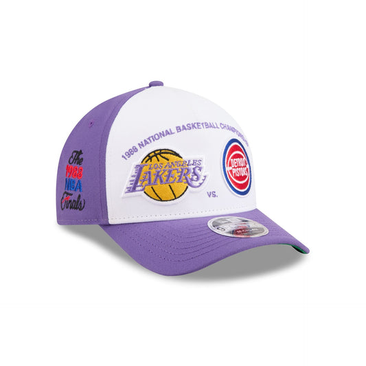NBA Los Angeles Lakers vs Detroit Pistons 9FORTY M-Crown A-Frame Snapback Hat