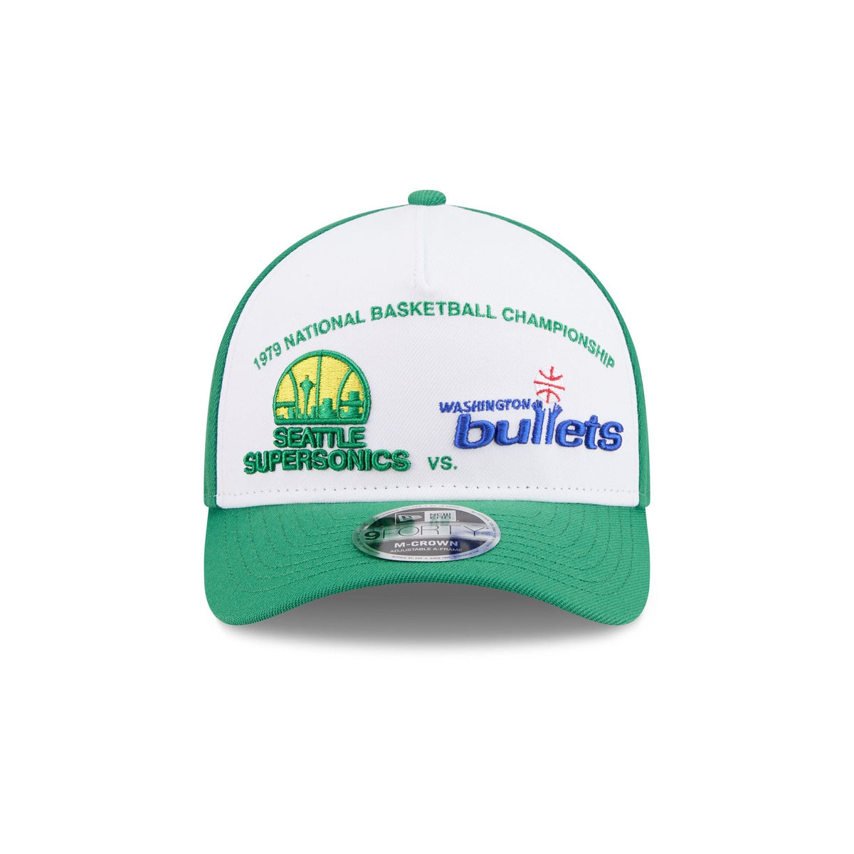 NBA Seattle SuperSonics vs Washington Bullets 9FORTY M-Crown A-Frame Snapback Hat