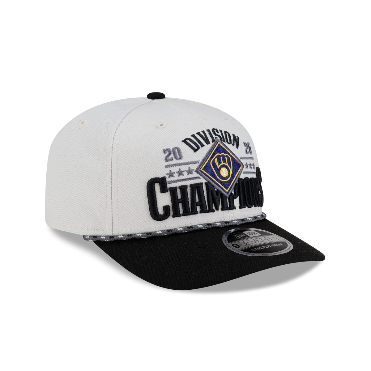 Milwaukee Brewers 2026 Regular Season Division Champions Locker Room 9SEVENTY Stretch-Snap Hat