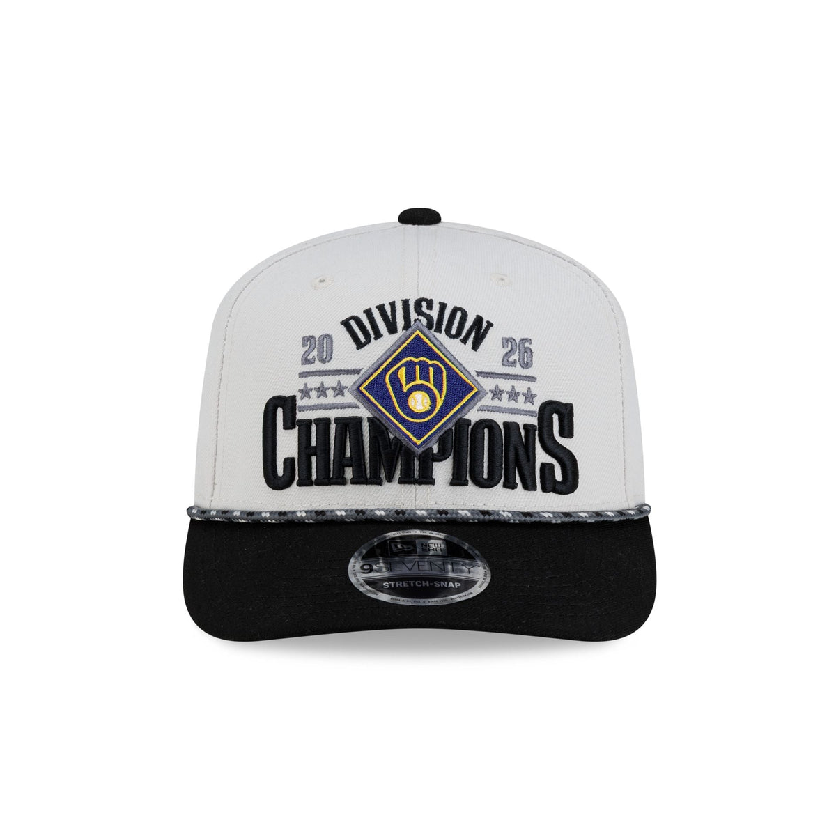 Milwaukee Brewers 2026 Regular Season Division Champions Locker Room 9SEVENTY Stretch-Snap Hat