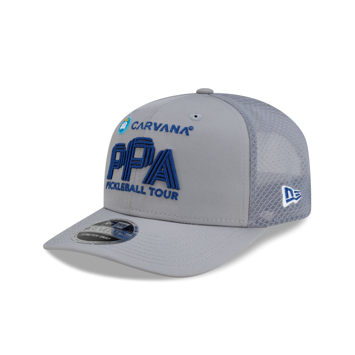 Professional Pickleball Association Carvana Pickleball Tour Gray 9SEVENTY Stretch-Snap Hat