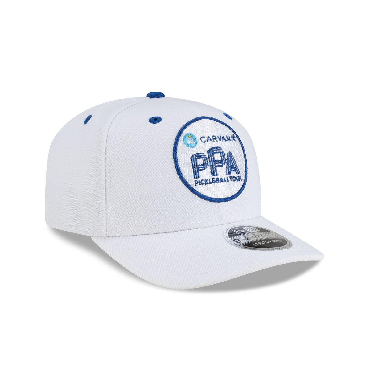 Professional Pickleball Association Carvana Pickleball Tour White 9SEVENTY Stretch-Snap Hat