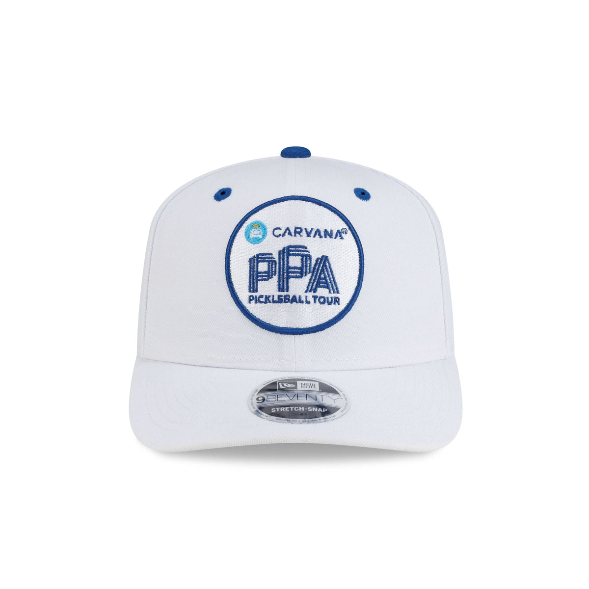Professional Pickleball Association Carvana Pickleball Tour White 9SEVENTY Stretch-Snap Hat